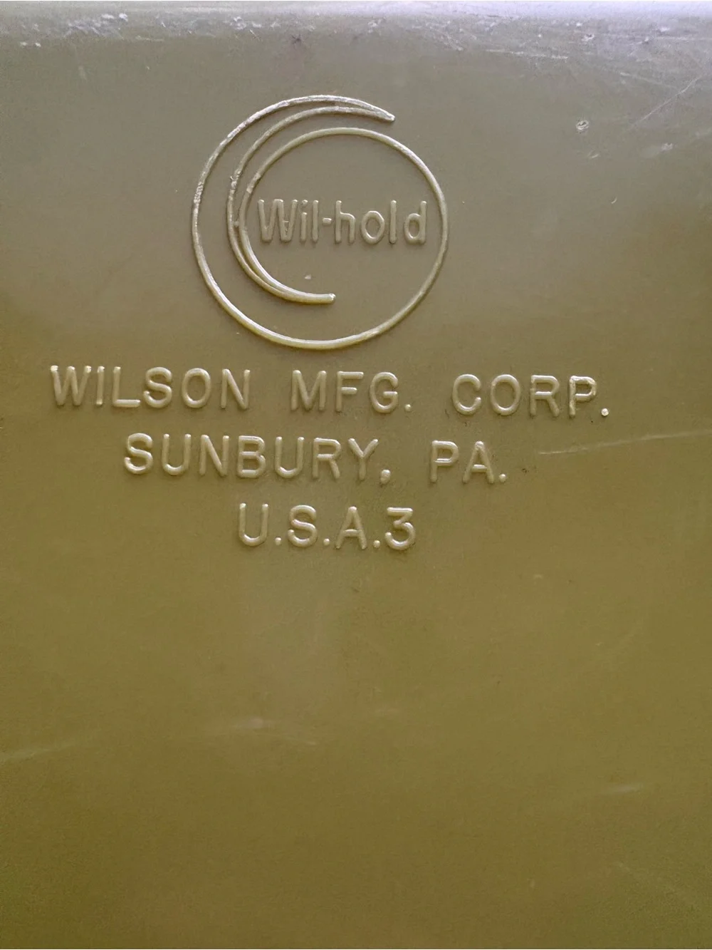 Vintage Avocado Green Sewing Cases Boxes Set of 2 Wilson Mfg Corp Wil-hold